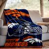 Denver Broncos Blanket Outdoor Flannel Blanket for Camping, Hiking, Garden Parties, Picnic Essentials,gift for family and friends