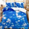 White Cloud Duvet Cover Set Comforter Cover Twin Full King Size For Kids Teens Adults Bedroom Decor Bedding Set With Pillowcase