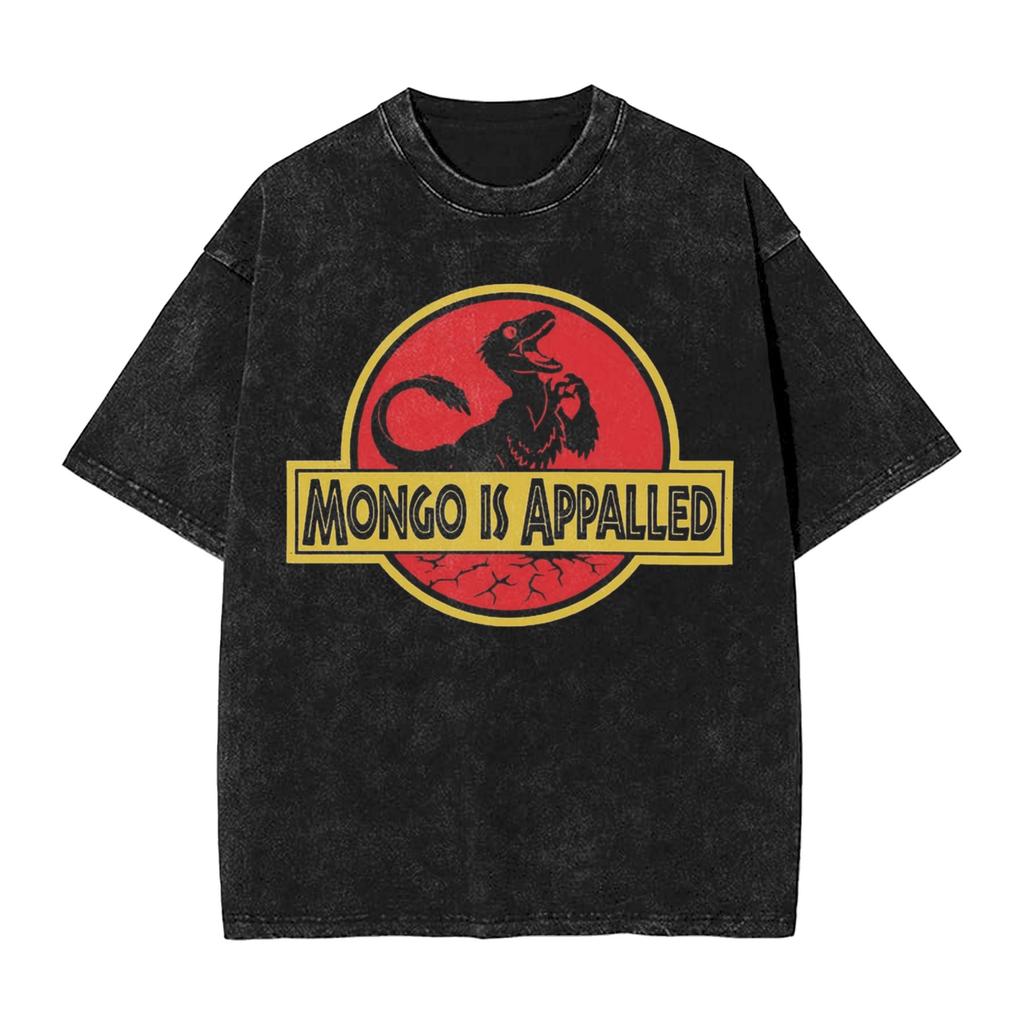 Washed T Shirt Mongo Is Appalled! Dungeon Crawler Carls Hip Hop Novelty T-Shirt Oversize Streetwear Printed Tops Tees Men Women