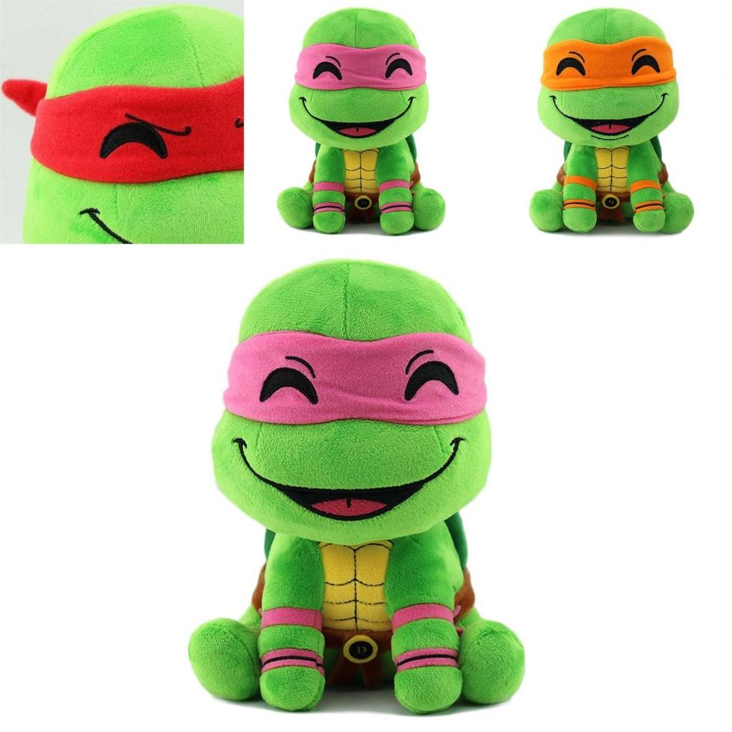 Peluche Tartaruga Ninja Carina Figura Anime Morbido e Coccoloso Giocattolo da Collezione