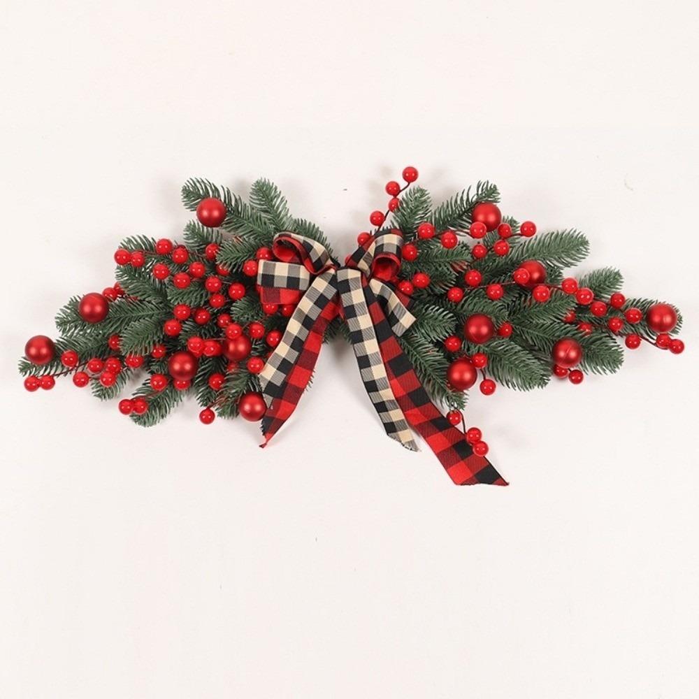 

Artificial Door Swag Red Berries Xmas Garlands New Christmas Wreaths Home Decor Without Light