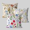 Retro Flower And Bird Pillowcase Dormitory Decoration Office Living Room Sofa Home Pillowcase One Side