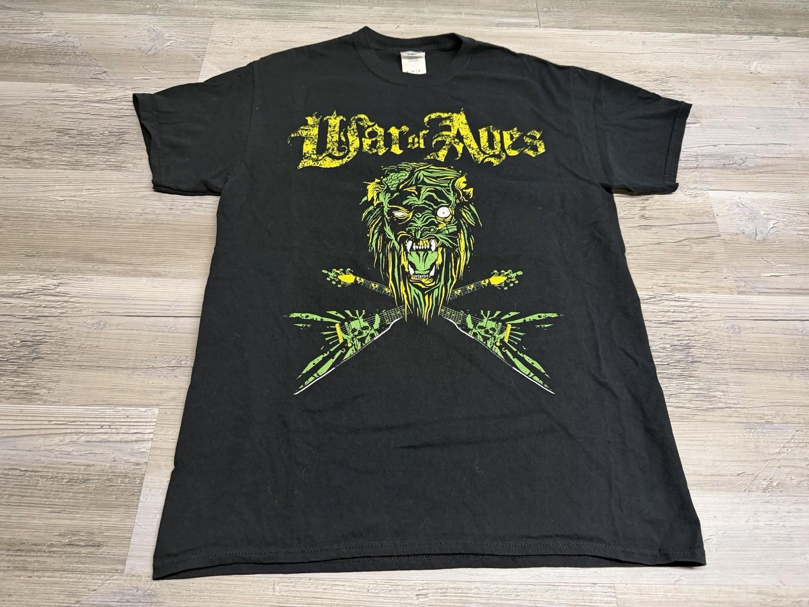War of Ages Shred Till You re Dead T-Shirt Metalcore Christian Metal Band Tee M Unisex T-Shirt XXXL