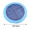 Summer Dog Splash Sprinkler Pad Foldable Pet Fountain Water Mat Outdoor Cooling Toy for Dogs Kids Blue 100/150/170cm