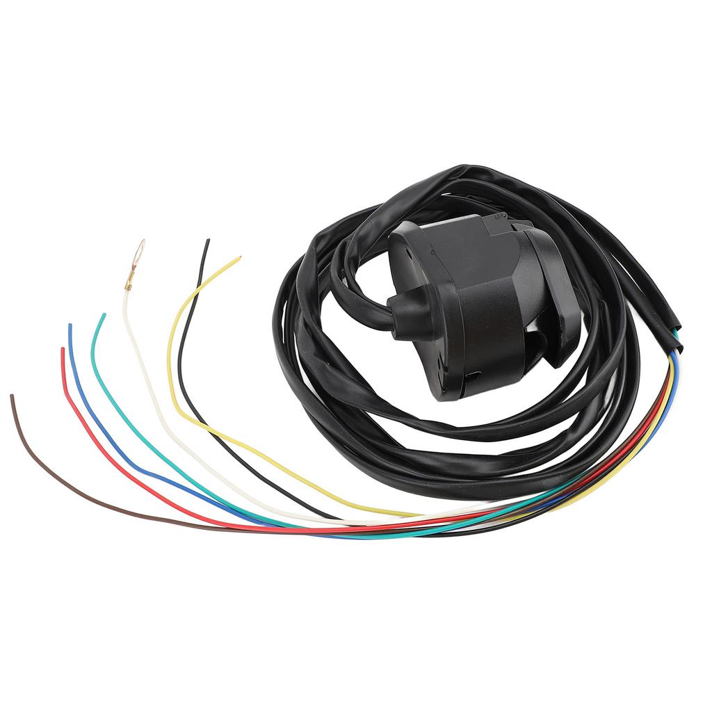 7 Pin Trailer Socket Wiring Kit with 1.5m Cable Towing Socket Wiring Harness for Commercial Vehicles Semi Trailer