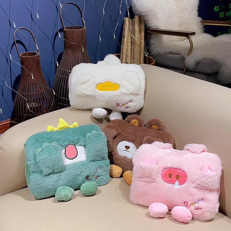 OIMG Rechargeable Plush Hot Water Bottle Hand Warmer