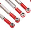 8Pcs Metal   Steering Linkage Aluminum Alloy Servo Link Pull Rod for WPL C14 C24 B14 MN D90 D91
