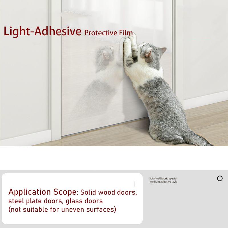 Protection Extra Épaisse pour Griffoirs de Chat Film Transparent Auto-Adhésif Protecteur de Mur Canapé Meubles Anti-Griffures Anti-Salissures Facile à Décoller et Coller