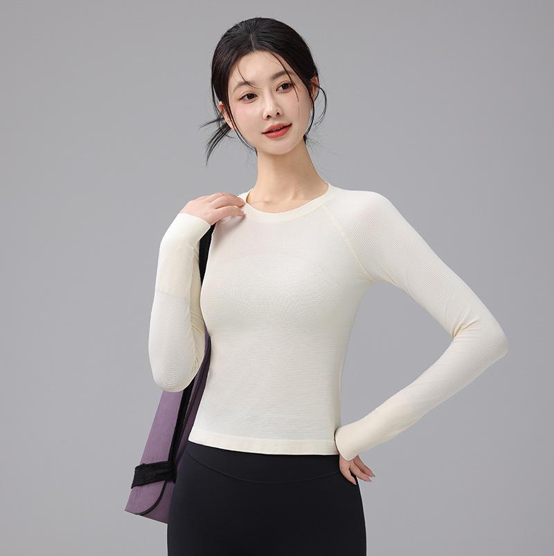 

LULU Soft & Comfortable Pilates Top - High-End, Breathable, Slimming Fitness Wear for Running & Yoga XL вершковий/жовтий