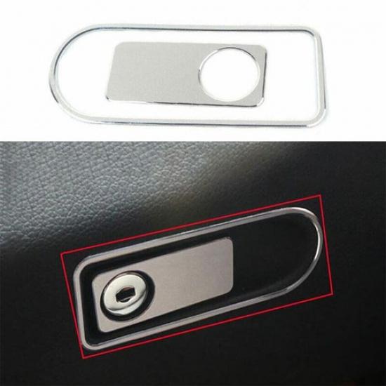 Co-Pilot Storage Box Handle Panel 2009-15 Trim For Benz E-Class Silver Aluminum