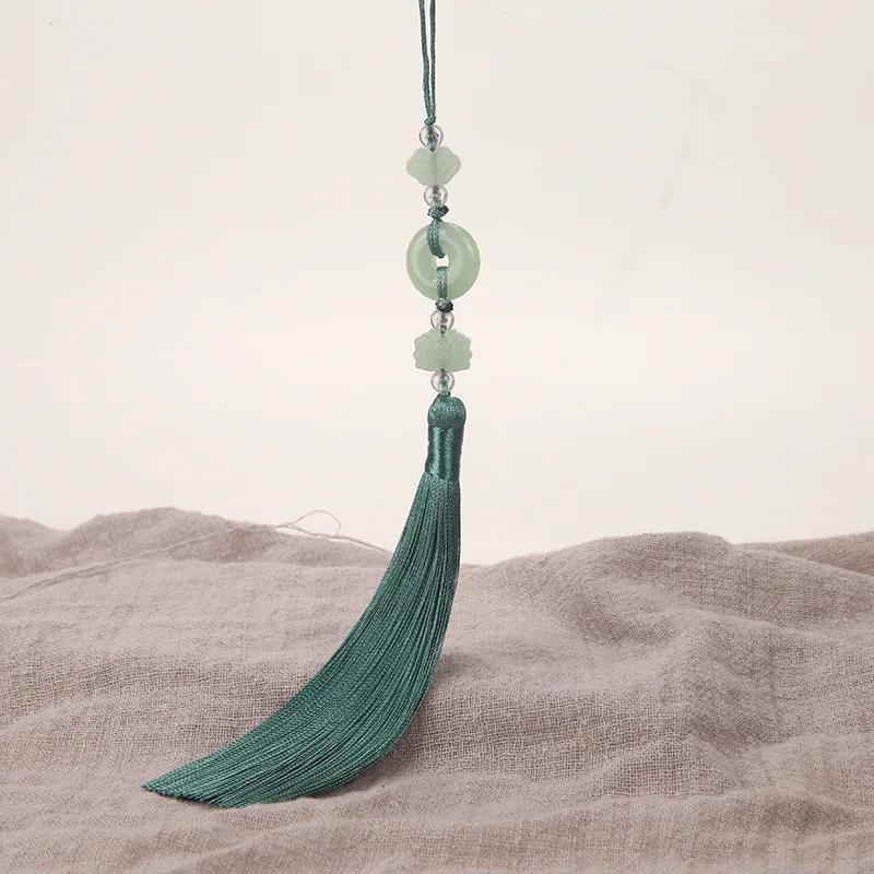 2Pcs Imitation Chinese Knot Tassels DIY Curtain Clothes Bag Craft Supplies Classical Style Tassel Pendant 13cm Beaded Fringe