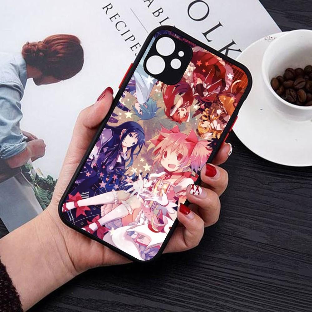 Puella Magi Madoka Magica Phone Case For IPhone 14 11 12 13 Mini Pro Max 8 7 Plus X XR XS MAX Translucent Matte Cover