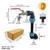 Tote Tank Adapter Tote Hose Adapter Tube Quick Connector Zinc Alloy Faucet Extension Tube Leakproof Faucet Valve For Adults