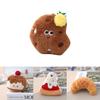 Cartoon Food Plush Keychain With Pp Cotton Filling For Kids Room Decor