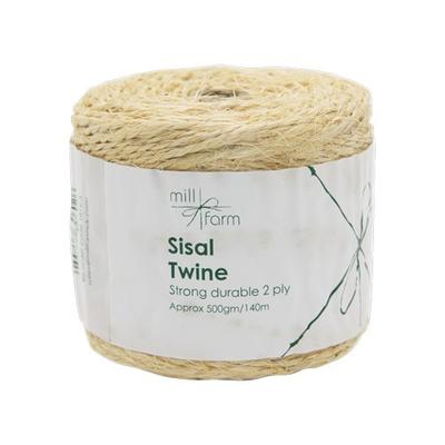 Mill Farm 2ply Sisal Twine Spool Jumbo 500g / 140m