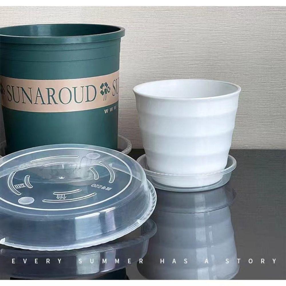 10pcs Round Flower Pot Tray Clear Drip Tray New Plant Saucer  Home