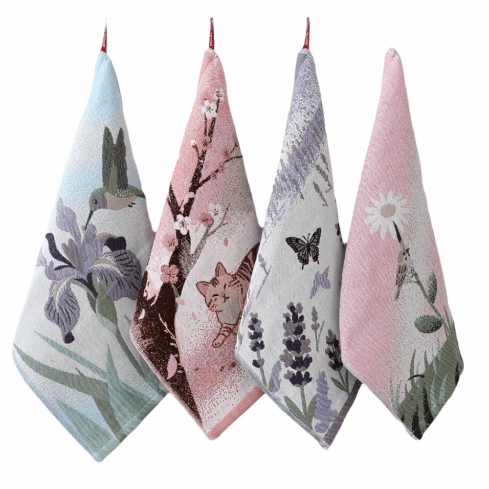 34x40cm Large Hand Towel Quick Dry 4 Layer Cotton Gauze Pure Cotton Face Towel Decorative Kitchen Dish Cloth Home Restaurant