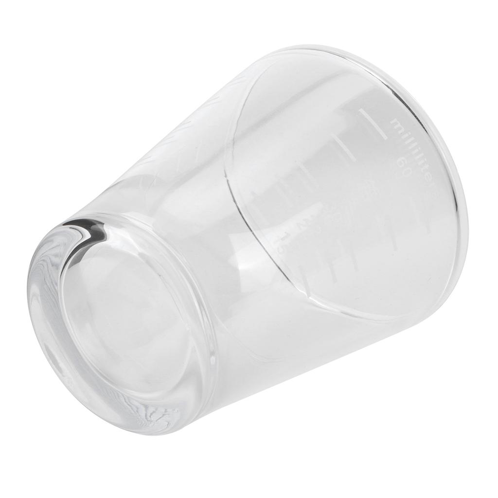 80ml šálek na kávu s váhou, odměrka na mléko, pro domácí kancelář, kavárnu, průhledný