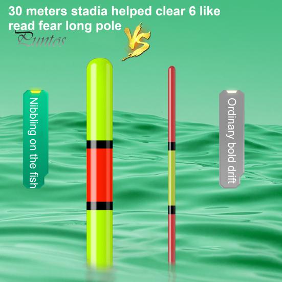 1 Set LED Lighted Fishing Float High Visibility Waterproof Long Casting Light-up Buoy Bobber Float Saltwater Freshwater Carp Fishing Accessories