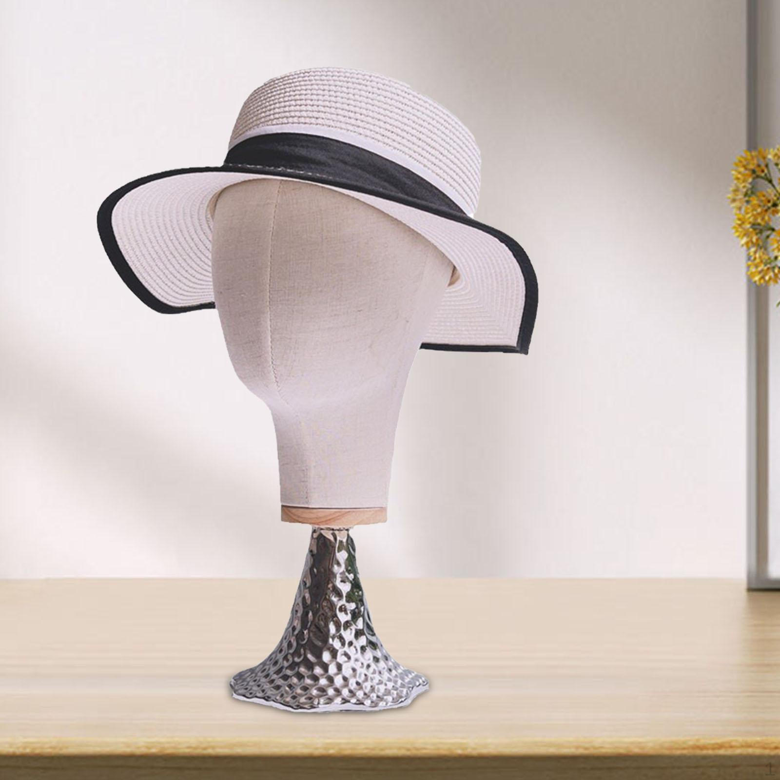 

21-дюймовая подставка для манекен-головы с металлическим основанием, универсальная вешалка для шляп высотой 15 дюймов для тяжелых ювелирных изделий