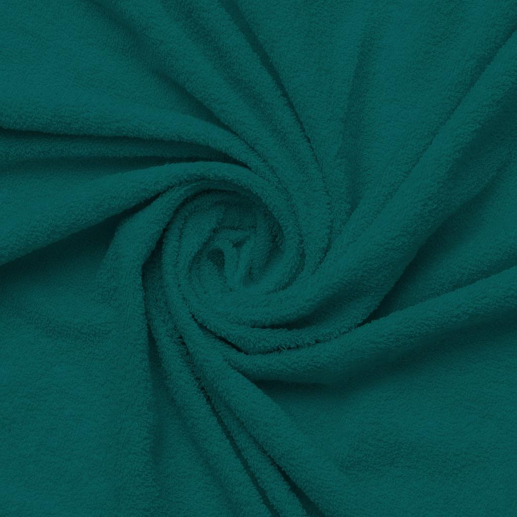 Prześcieradło frotte z gumką 150/160x190/200 premium ciemnozielone