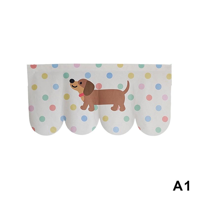 Animal Design Cartoon Door Curtain Self-Adhesive Non Perforated Home Decoration For Door , Window, Kitchen, Basement