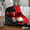 Soccer Player Action Blankets Flannel Printed Breathable Warm Throw Blanket for Home Office Bedspreads 0708a147