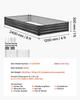 VEVOR 2 Pack Galvanized Raised Garden Beds, 2400 x 1200 x 300 mm, Rectangular Metal Planter Boxes Kit Outdoor, Elevated Planting Box with Gloves