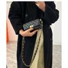 Small Xiangfeng Women's High-end Thick Diamond Chain Foreskin Single Shoulder Crossbody Small Square Bag
