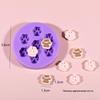Mini Food Grade Silicone Mold Hamburger Cheese Bread Fries Shaped Diy Dropped Silicone Mold Handmade Decorating Jewelry Tool