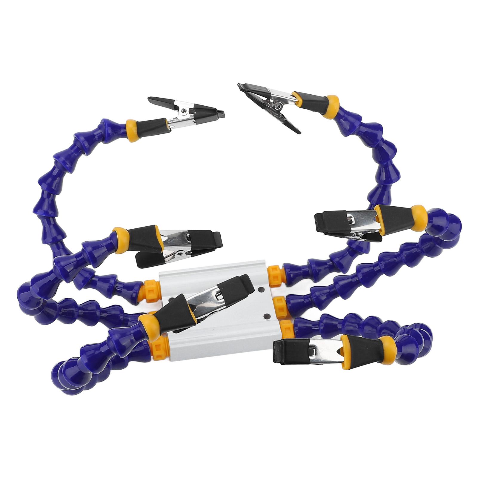 

Помощь при пайке. Гибкая рукоятка из ABS-пластика. Основа из алюминиевого сплава. Инструмент для пайки третьей рукой.