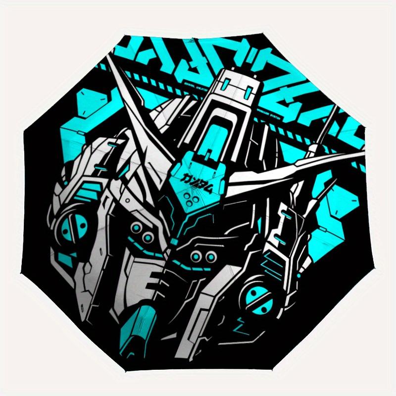 

Gundam Mecha Automatic Open/close Umbrella, Heavy-Duty Iron Frame, Folding Portable Design, Travel, Everyday Use 202
