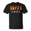 Classic 55 Birthday Decorations 55Yr 1971 55Th Birthday T-Shirt