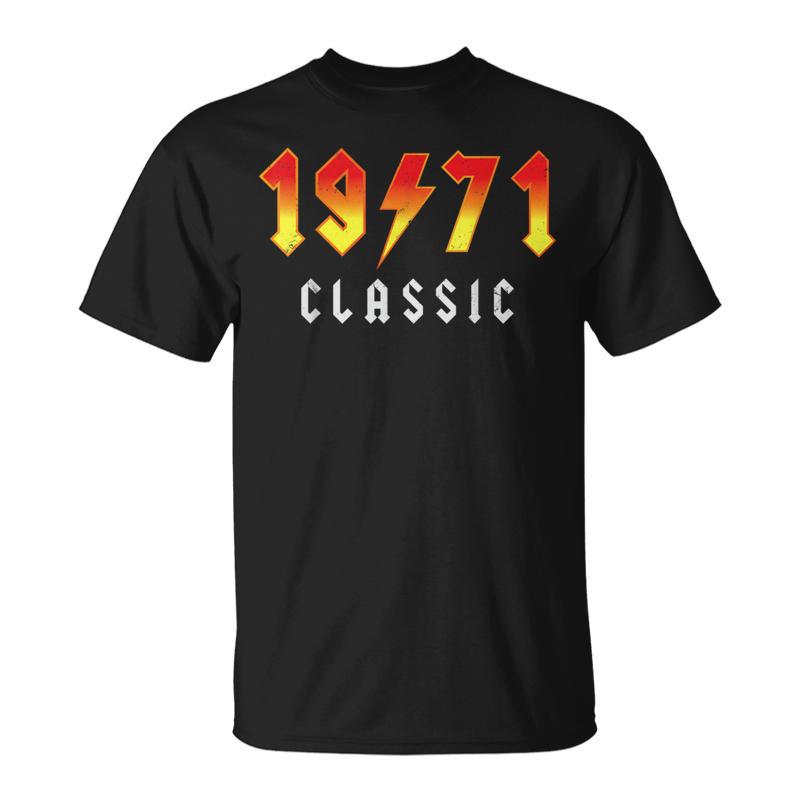 Classic 55 Birthday Decorations 55Yr 1971 55Th Birthday T-Shirt