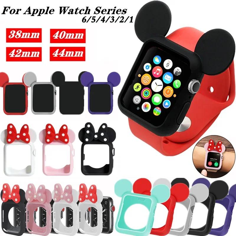 Weiche Silikonhüllen für Apple Watch 11 10 9 8 7 46mm 45mm 41 42mm Mädchen Cartoon CUTE Schutz für iWatch 6 Se 44mm 40mm