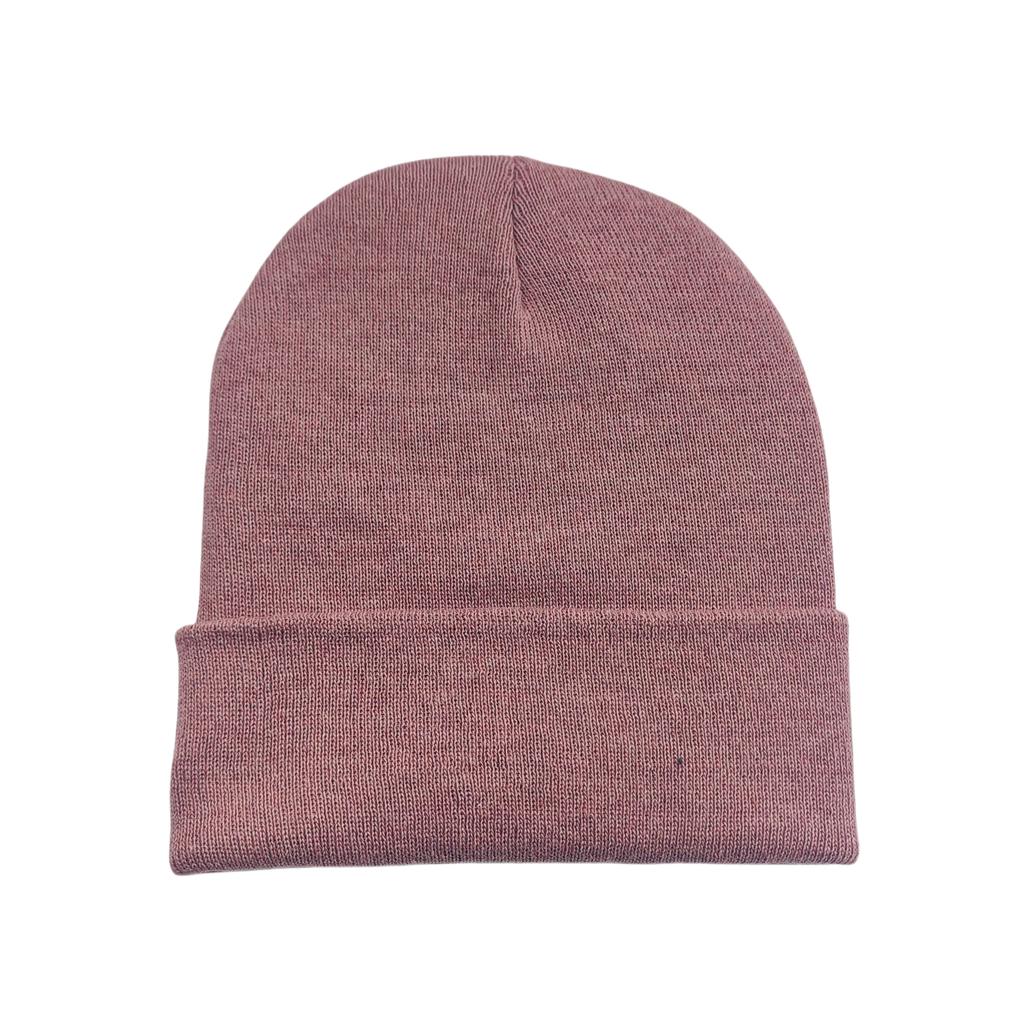 Custom Plain Knit Beanie Soft Winter Hat with 58 Colors Ready Stock Embroidery Logo