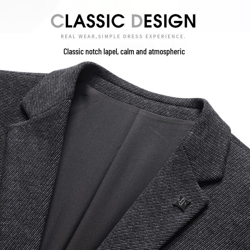 SHANSHAN Men's Wrinkle-Resistant Business Suit Blazer