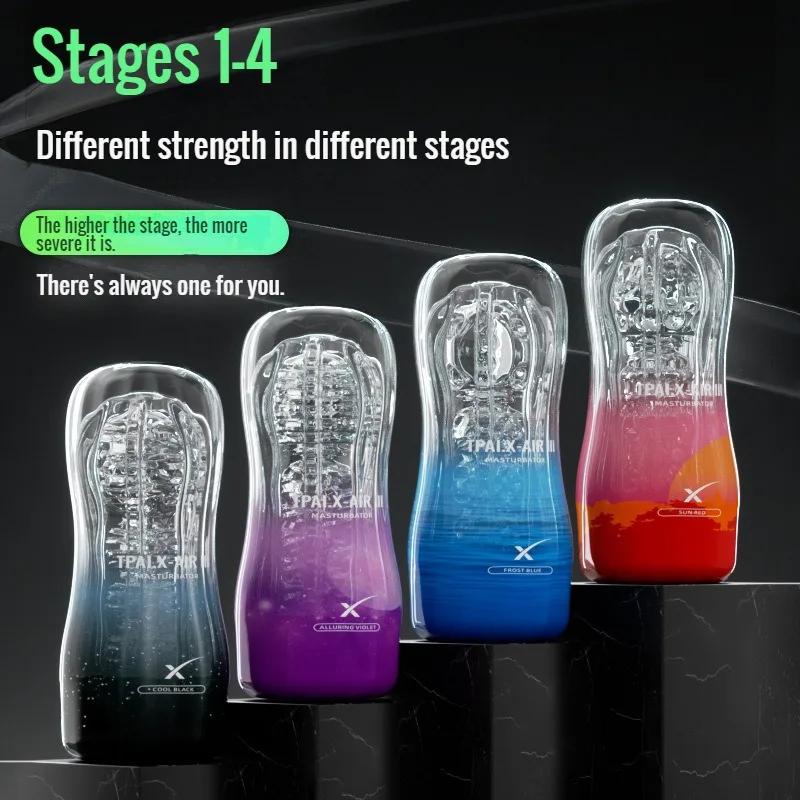 Male Masturbator Cup  Pussy Transparent Vagina Adult Goods Endurance Exercise Vacuum Pocket Sex Toy for Men Adult Suppli Pussy