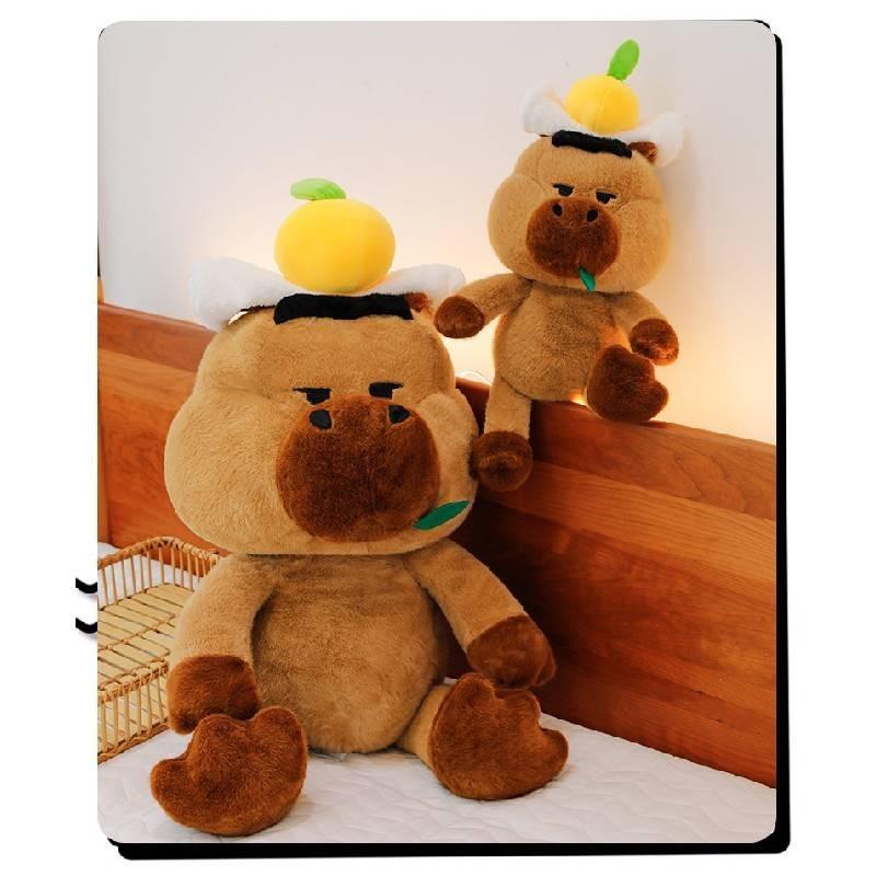 Adorable Capybara Plush Toy Creative Design Soft Pp Cotton Stuffed Animal For Kids