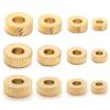 10-20pcs/lot Stainless Steel Spacer Beads Round Flat Texture Beads Loose Beads For DIY Bracelet Necklace Jewelry Making Supplies
