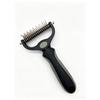 Professional Ergonomic Pet Hair Remover Brush Double-Sided Steel Undercoat Dematting Rake & Deshedding Tool for Dogs & Cats