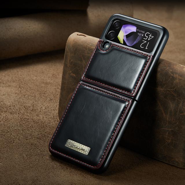 Anti -Shock Mobile Phone Protective Leather Case For Samsung Galaxy Z Flip4 Flip 3 Flip3 Zflip4 Flip 4 5g Matte Feeling Cases