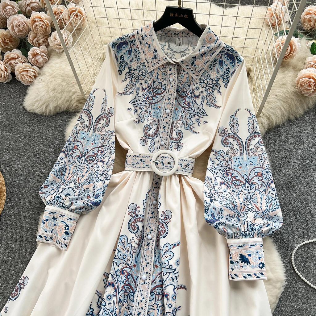Summer Floral Sweet Mini Dress Women Print French Elegant Fairy Dress Female Korean Fashion Cute Party Midi Dress Summer 2024