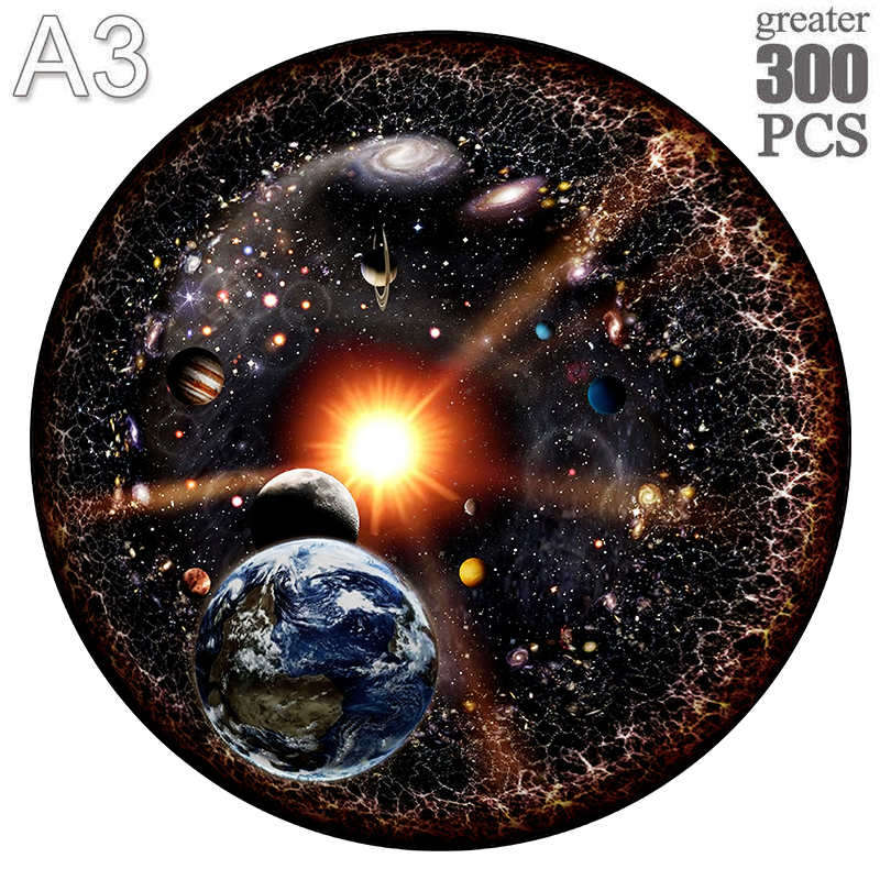 Earth Wooden Puzzle Children'S Starry Geography Early Education Astro Difficult Wood Brains Accompany Adult Puzzle Party Leisure