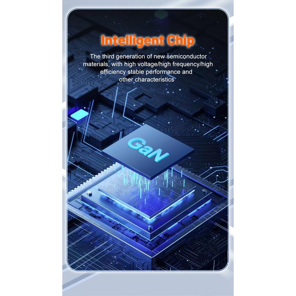 55W GaN Charger Fast Charging Charger USB C Type C High Speed Charger for IPhone Pro Xiaomi Samsung Mobile Phone Wall Adapter