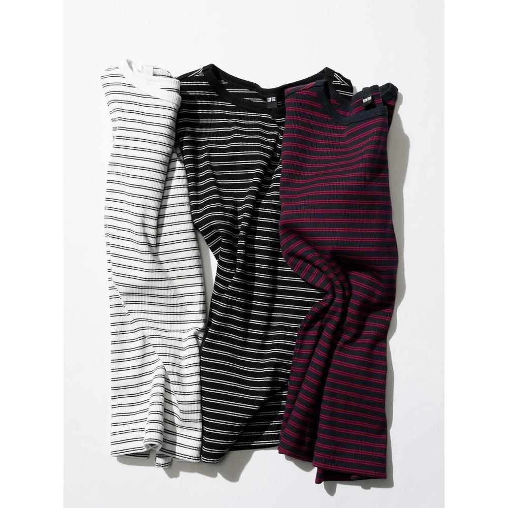 Uniqlo Ribbed Neck T  parT 5  sTripe