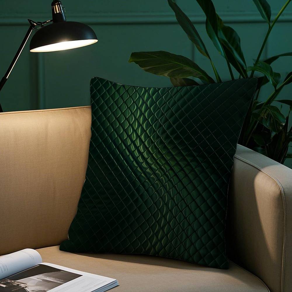 Snake Skin Pattern Pillow Case Plush Fabric Soft Pillowcase Double Sided Print Sofa Cushion Cover Throw