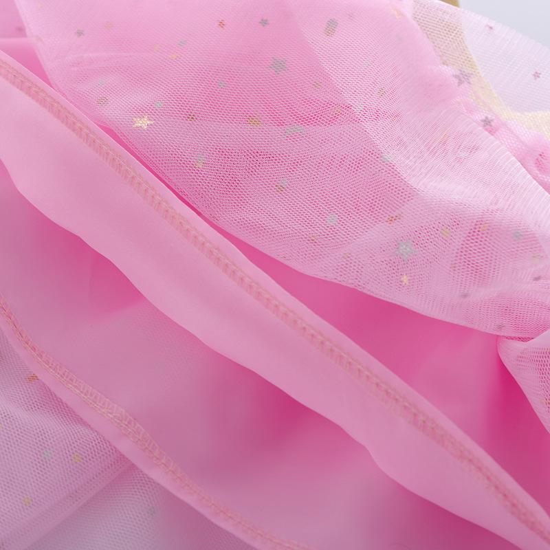 Dívčí baletní tutu sukně s hvězdnými třpytkami a flitry - Princeznovská taneční mini sukně