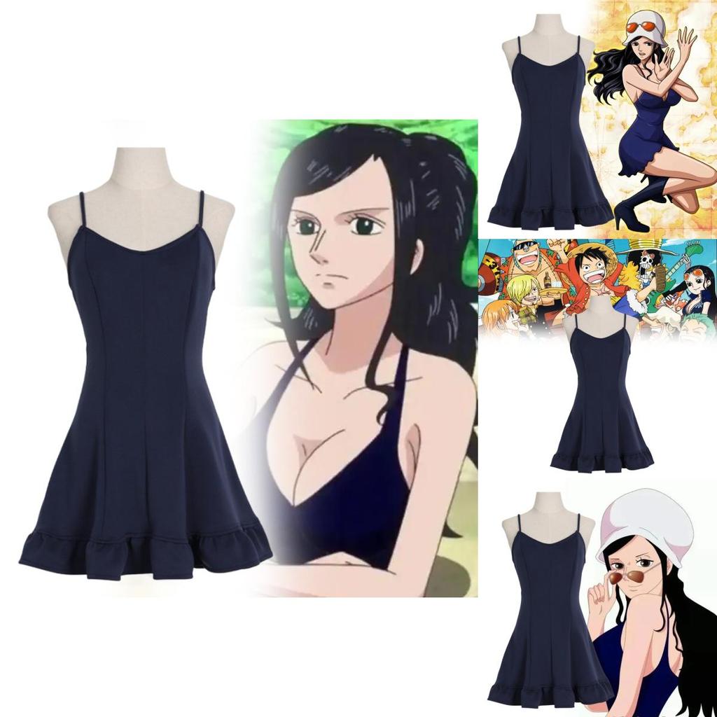 Cosplay kostým Nico Robin z One Piece pro dívky a ženy z polyesterové tkaniny pro Halloween a anime role play