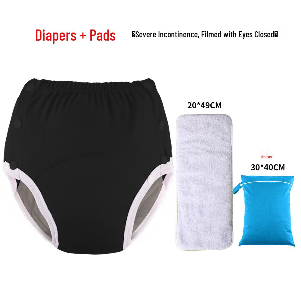 Disposable Cotton Incontinence Pants for Adults - Washable, Anti-Leak Protection for Men and Women